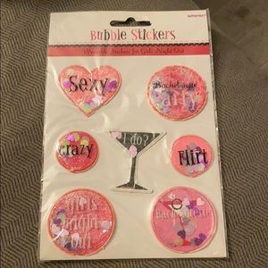 Bachelorette bubble stickers